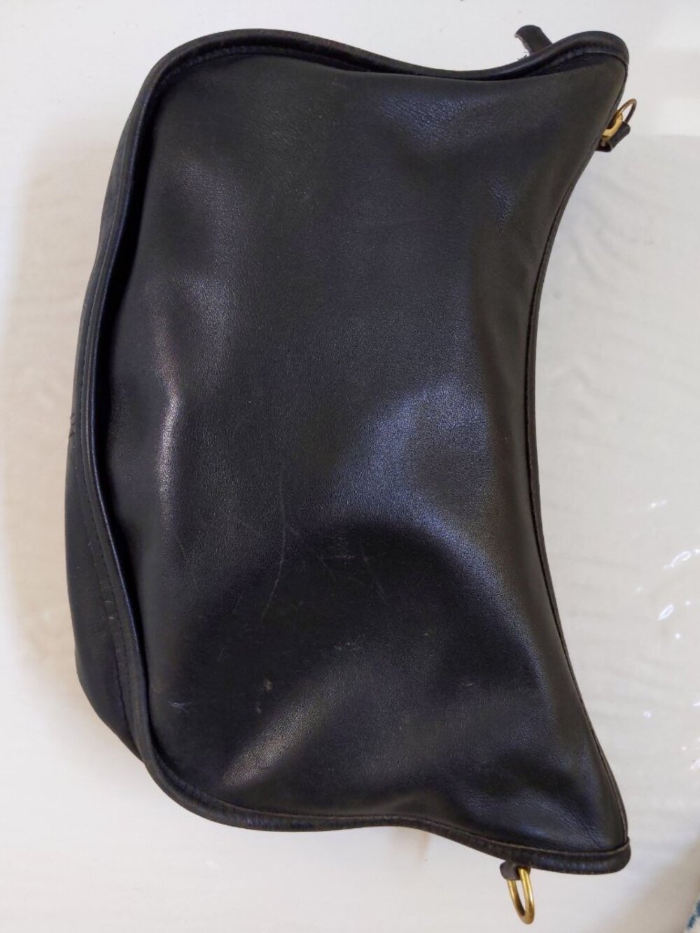 Coach Leather Swinger Style Shoulder Bag 4040 Black *broken* - Picture 4 of 13